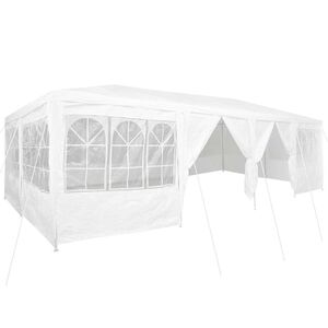 vidaXL Partytelt Hvit 800 x 400 x 266 cm Polyethylen