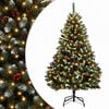 vidaXL Kunstig sammensatt juletre 180 cm 300 LED-lys Varmhvit PVC