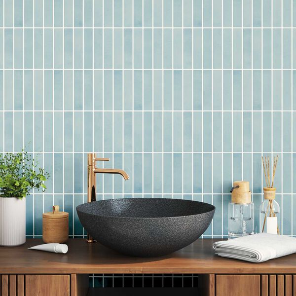 vidaXL Rektangul&aelig;r flis 10 pcs Gr&aring;gr&oslash;nn 29 x 23 x 0,08 cm