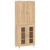 vidaXL Highboard sonoma eik 69,5x34x180 cm konstruert tre
