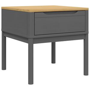 vidaXL Lampebord FLORO gr&aring; 55x55x54 cm heltre furu