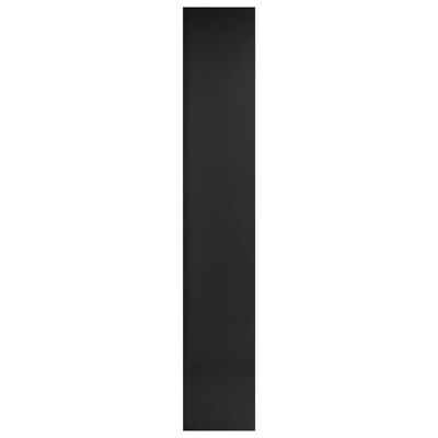 vidaXL CD-skap høyglans svart 21x16x93,5 cm sponplate