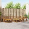 vidaXL Utend&oslash;rs sofa-sett 7 pcs Naturlig Solid akasietre