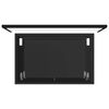 vidaXL Baderomsmøbler 2 stk svart sponplate