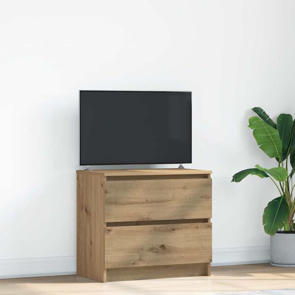 vidaXL TV-benk artisan eik 60x35x54 cm konstruert tre