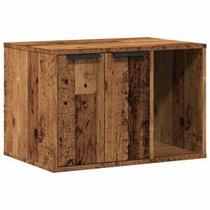 vidaXL Skap til kattetoalett gammelt tre 60x40x40 cm konstruert tre