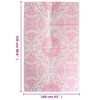 vidaXL Uteteppe ARAKIL Rosa 160x230 cm PP