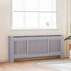 vidaXL Radiator Deksel 2 pcs Gr&aring; 205 x 20,5 x 81,5cm Konstruert tre