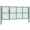 vidaXL Hageport med netting gr&oslash;nn 350x125 cm galvanisert st&aring;l