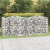 vidaXL Buet gabion h&oslash;ybed 200x100x100 cm galvanisert jern