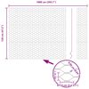 vidaXL Gjerdep&aring;le gr&oslash;nn 10 x 1,2 m (50 mm netting) St&aring;l og PVC