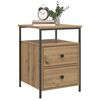 vidaXL Nattbord 2 stk artisan eik 44x45x60 cm konstruert tre
