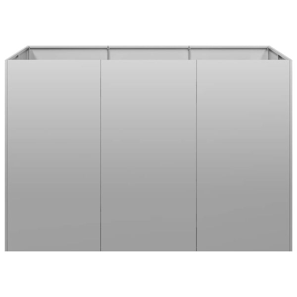 vidaXL Plantekasse 120x80x80 cm galvanisert st&aring;l