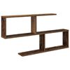 vidaXL Vegghylle Gammelt tre 100 x 12 x 50,5 cm Konstruert tre