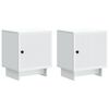 vidaXL Nattbordskap 2 pcs Hvit 43 x 34,5 x 50 cm Konstruert tre