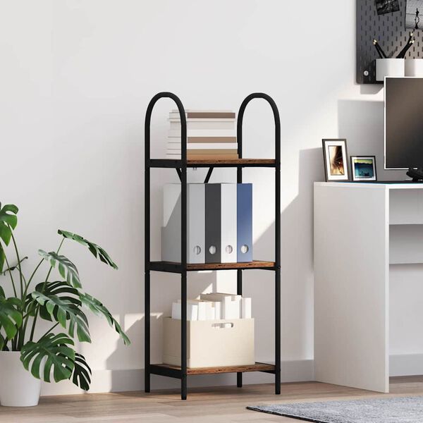 vidaXL Bokhylle Gammelt tre 40 x 30 x 109 cm Konstruert tre