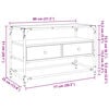 vidaXL TV-benk med glasstopp sonoma eik 80x35x51 cm konstruert tre