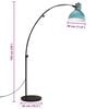 vidaXL Gulvlampe 25 W denimbl&aring; 150 cm E27