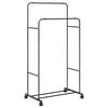 vidaXL Klesstativ Ensfarget Svart 80 x 53 x 156 cm