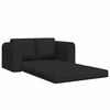 vidaXL Sammenleggbar Sofa seng Svart 148 x 71 x 83 cm stoff