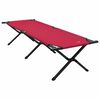 vidaXL Sammenleggbar camping seng R&oslash;d 193 x 69 x 45 cm Oxford-stoff
