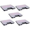 vidaXL Sorteringsbokser 5 stk justerbare avdelere 385x283x50 mm plast