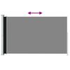vidaXL Uttrekkbar sidemarkise 180x300 cm svart