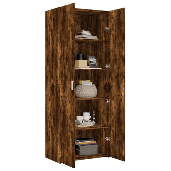 vidaXL Highboard r&oslash;kt eik 70x42,5x185 cm konstruert tre