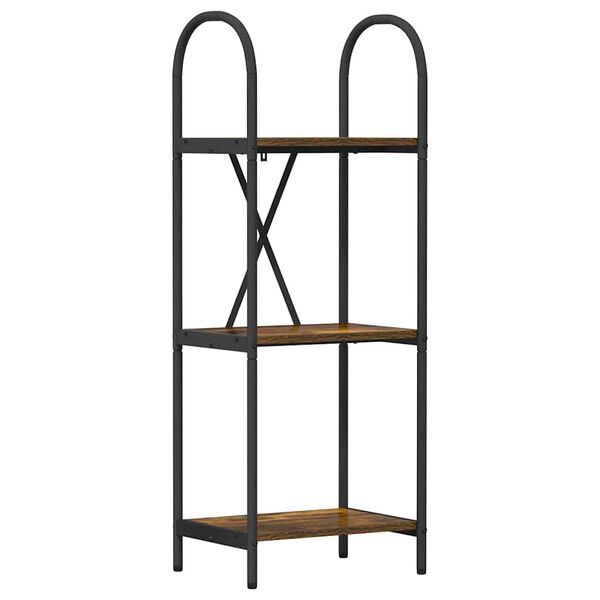 vidaXL Bokhylle R&oslash;kt eik 40 x 30 x 109 cm Konstruert tre