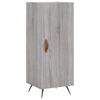 vidaXL Highboard gr&aring; sonoma 34,5x34x180 cm konstruert tre