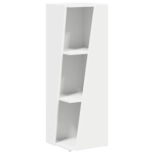 vidaXL Sidehylle 33 x 32 x 100,5 cm Konstruert tre Hvit
