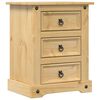 vidaXL Nattbord Corona 53x39x66 cm heltre furu