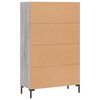 vidaXL Highboard gr&aring; sonoma 69,5x31x115 cm konstruert tre