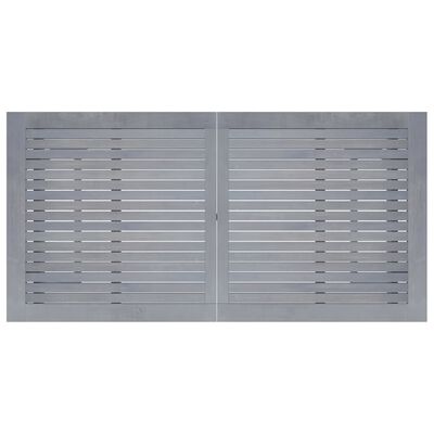 vidaXL Utendørs barbord grå 140x70x104 cm heltre akasie