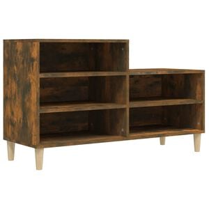vidaXL Skoskap r&oslash;kt eik 102x36x60 cm konstruert tre