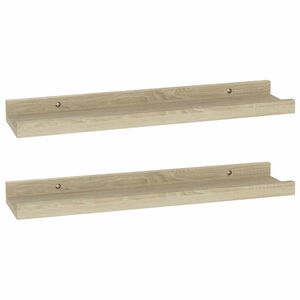 vidaXL Vegghyller 2 stk Sonoma eik 40x9x3 cm