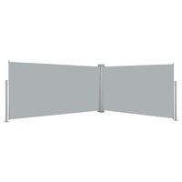 vidaXL Uttrekkbar sidemarkise 160x600 cm grå