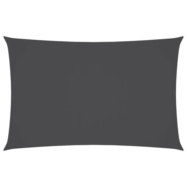 vidaXL Solseil oxfordstoff rektangulær 5x8 m antrasitt