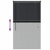 vidaXL Venetianspersienner med gardiner Svart 130 x 75 cm Aluminium