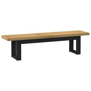 vidaXL Spisebenk NOAIN 160 x 41 x 45 cm Massiv furu Naturlig