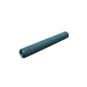 vidaXL Tr&aring;dgjerde for kyllinger med PVC-belegg 25x0,5 m gr&oslash;nn