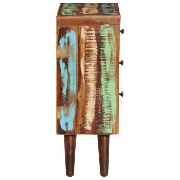 vidaXL Skjenk 55x30x80 cm gjenvunnet heltre