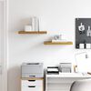 vidaXL Vegghylle Veggmontert 2 pcs Beige 50 x 23 x 4 cm Konstruert tre