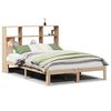 vidaXL Seng med bokhylle uten madrass 150x200 cm heltre furu