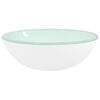 vidaXL Servant herdet glass 35x12 cm hvit