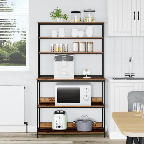 vidaXL Kj&oslash;kkenskap Gamle tre 100 x 40 x 168 cm Konstruert tre