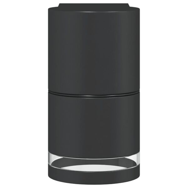 vidaXL Veggmontert utelamper 2 stk svart st&oslash;pt aluminium