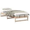 vidaXL Sengestamme Brun 90 x 220 cm Massiv furu