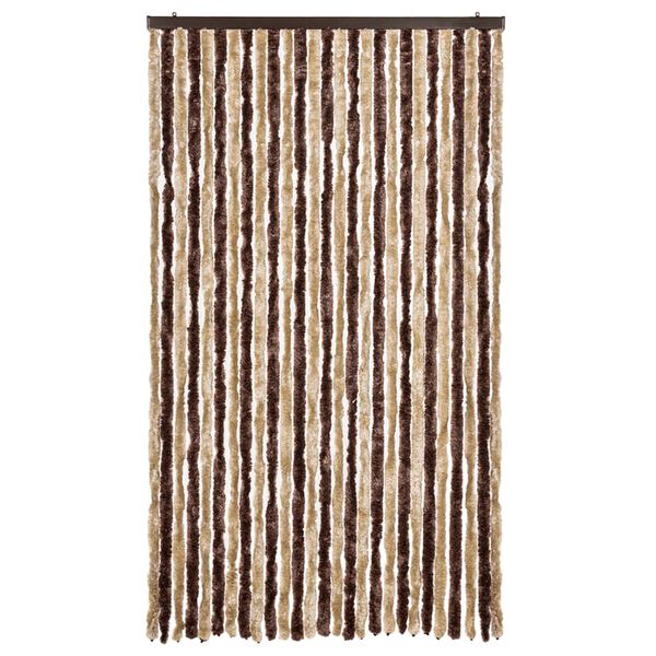 vidaXL Insektgardin beige og lysebrun 118x220 cm chenille