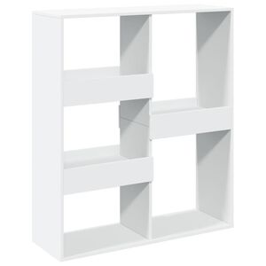 vidaXL Bokhylle/romdeler hvit 100x33x115 cm
